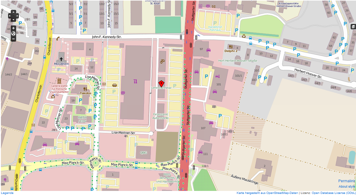 Lage Seminar Heilbronn